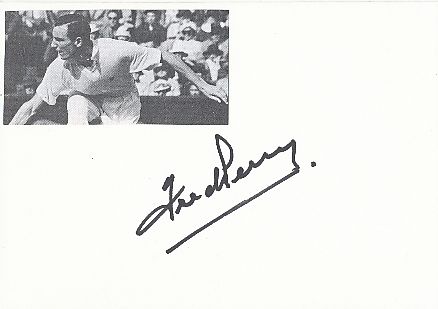 Fred Perry † 1995  GB  Wimbledon Sieg 1934  Tennis Autogramm Karte original signiert 