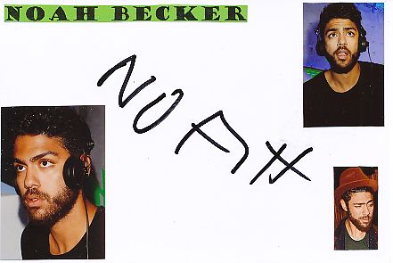 Noah Becker  Künstler  Autogramm Karte original signiert 