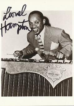 Lionel Hampton † 2002  USA  Jazz   Musik Autogrammkarte original signiert 