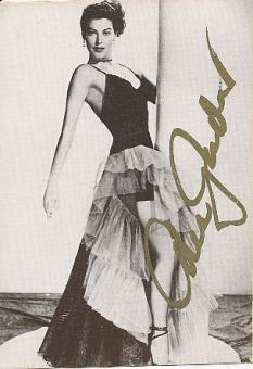 Ava Gardner † 1990  USA  Film + TV Autogrammkarte original signiert 