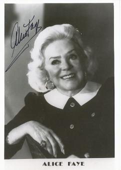 Alice Faye † 1998  USA  Film + TV Autogramm Foto original signiert 