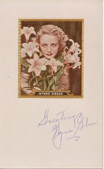Wynne Gibson † 1987  USA  Film + TV Autogramm Foto original signiert 
