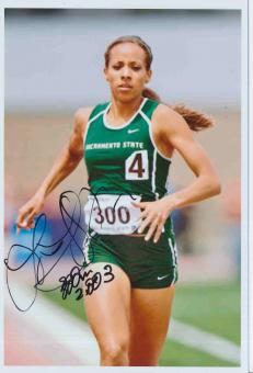 Lea Wallace  USA  Leichtathletik Autogramm Foto original signiert 