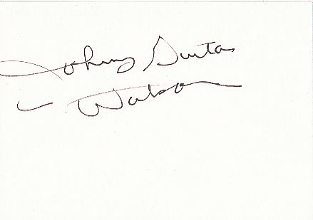 Johnny Guitar Watson † 1996  USA  Musik  Autogramm Karte original signiert 
