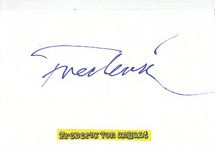 Frederic von Anhalt  Adel &  TV Autogramm Karte original signiert 