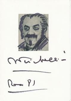 Federico Fellini † 1993  Regisseur  Film & TV Autogramm Karte original signiert 