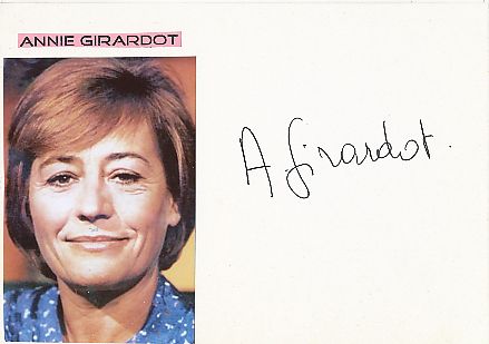 Annie Girardot † 2011  USA  Film & TV Autogramm Karte original signiert 