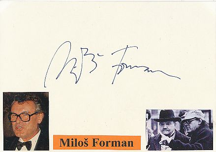 Milos Forman † 2018  Regisseur Film & TV Autogramm Karte original signiert 