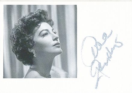 Ava Gardner † 1990  USA  Film & TV Autogramm Karte original signiert 