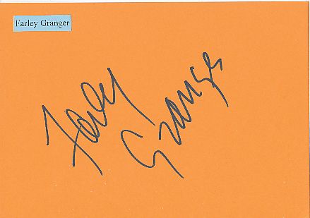 Farley Granger † 2011  USA   Film & TV Autogramm Karte original signiert 