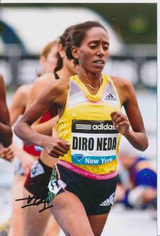 Etenesh Diro  Äthiopien   Leichtathletik Autogramm Foto original signiert 
