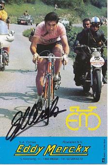Eddy Merckx  Belgien  5  x Tour de France Sieger  Radsport Autogrammkarte  original signiert 
