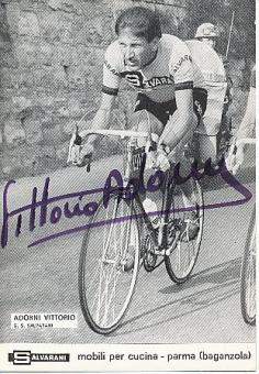 Vittorio Adorni  Italien  Radsport Autogrammkarte  original signiert 