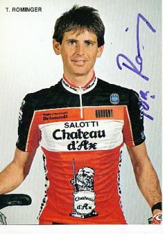 Tony Rominger  Schweiz   Radsport Autogrammkarte  original signiert 
