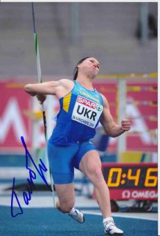 Hanna Hatsko Fedusova  Ukraine  Leichtathletik Autogramm Foto original signiert 