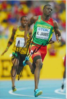 Kirani James  Grenada   Leichtathletik Autogramm Foto original signiert 