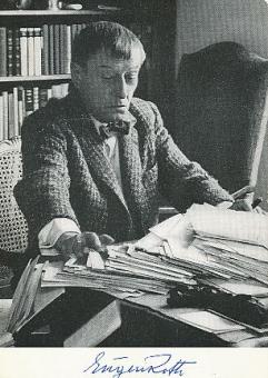 Eugen Roth † 1976  Lyriker  Schriftsteller Literatur  Autogrammkarte  original signiert 