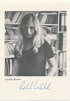 Angelika Mechtel † 2000  Schriftstellerin Literatur  Autogrammkarte  original signiert 