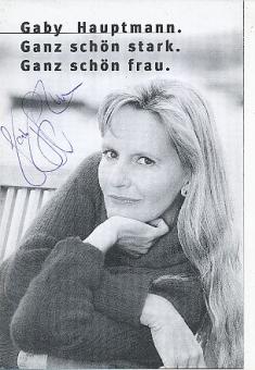 Gaby Hauptmann  Schriftstellerin Literatur  Autogrammkarte  original signiert 