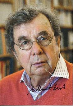 Hellmuth Karasek † 2015  Schriftsteller Literatur  Autogrammkarte  original signiert 