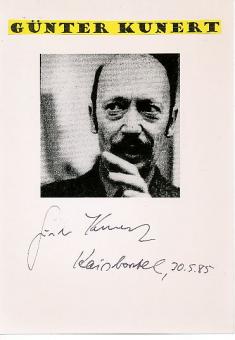 Günter Kunert † 2019  Lyriker  Schriftsteller Literatur  Autogramm Foto  original signiert 