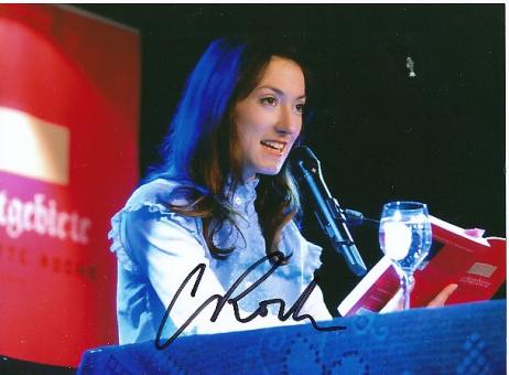 Charlotte Roche  Schriftstellerim Literatur  Autogramm Foto  original signiert 