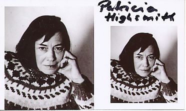 Patricia Highsmith † 1995  USA Schriftstellerim Literatur  Autogramm Foto  original signiert 