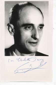Pierre Boulle † 1994  Frankreich  Schriftsteller Literatur  Autogramm Foto  original signiert 