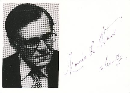 Morris West † 1999  Australien  Schriftsteller  Literatur Karte original signiert 