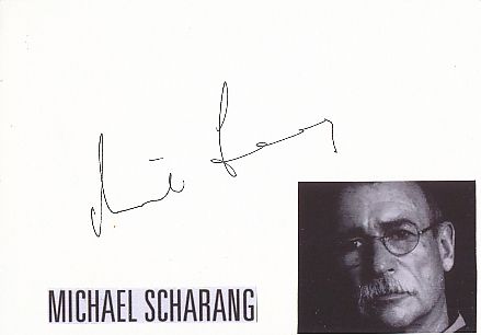 Michael Scharang  Österreich  Schriftsteller  Literatur Karte original signiert 