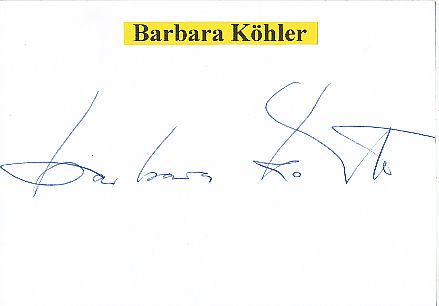 Barbara Köhler † 2021 Lyrikerin  Schriftstellerin  Literatur Karte original signiert 