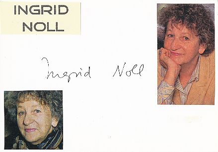 Ingrid Noll  Schriftstellerin  Literatur Karte original signiert 