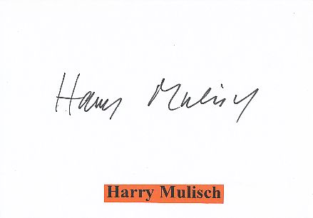 Harry Mulisch † 2010  Holland  Schriftsteller  Literatur Karte original signiert 