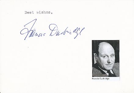 Francis Durbridge † 1998  GB  Schriftsteller  Literatur Karte original signiert 