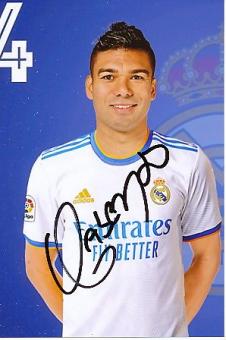 Casemiro  Real Madrid  Fußball Autogramm Foto original signiert 