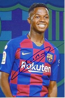 Ansu Fati  FC Barcelona  Fußball Autogramm Foto original signiert 