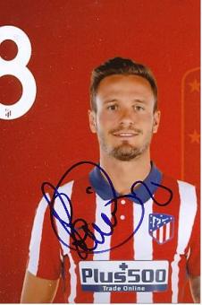 Saul   Atletico Madrid  Fußball Autogramm Foto original signiert 