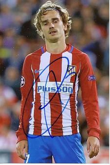 Antoine Griezmann   Atletico Madrid  Fußball Autogramm Foto original signiert 
