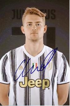 Matthijs De Ligt  Juventus Turin  Fußball Autogramm Foto original signiert 