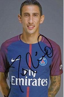 Angel Di Maria  PSG  Paris Saint Germain  Fußball Autogramm Foto original signiert 