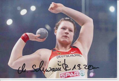 Christina Schwanitz  Deutschland  Leichtathletik Autogramm Foto original signiert 