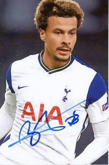 Dele Alli  Tottenham Hotspurs  Fußball Autogramm Foto original signiert 