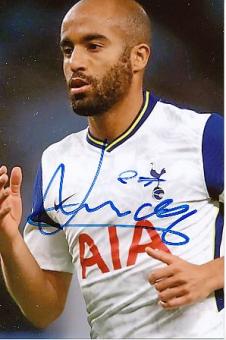 Lucas Moura  Tottenham Hotspurs  Fußball Autogramm Foto original signiert 