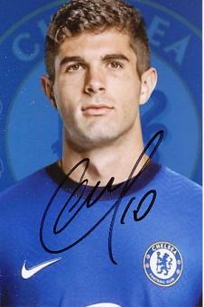 Christian Pulisic  FC Chelsea London  Fußball Autogramm Foto original signiert 