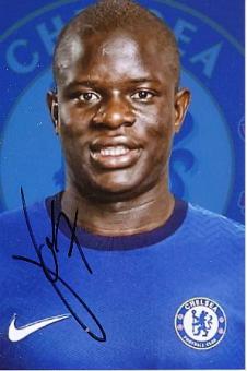 N`Golo Kante  FC Chelsea London  Fußball Autogramm Foto original signiert 