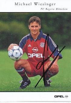 Michael Wiesinger  FC Bayern München  Fußball Autogrammkarte original signiert 