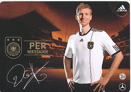 Per Mertesacker  DFB  Fußball Autogrammkarte Druck signiert 