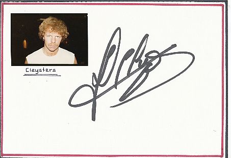 Lei Clijsters † 2009  Belgien  WM 1990  Fußball Autogramm Karte  original signiert 