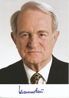 Johannes Rau † 2006  Bundespräsident  Politik Autogrammkarte  original signiert 