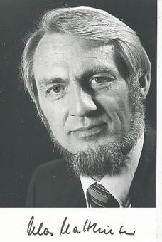Klaus Matthiesen † 1998  Politik Autogrammkarte  original signiert 